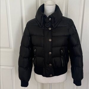 Vintage Coach down Puffer Jacket cropped black
